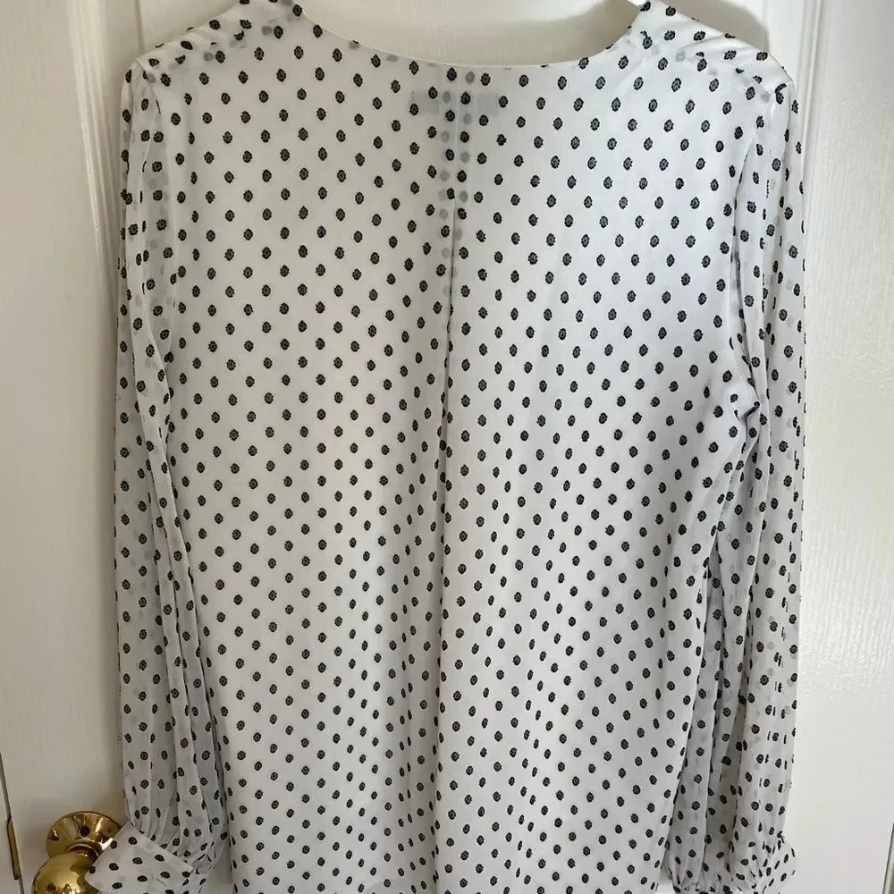 Banana Republic Women’s Polka Dot Blouse - Picture 9 of 10